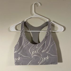 Marbled grey sports bra